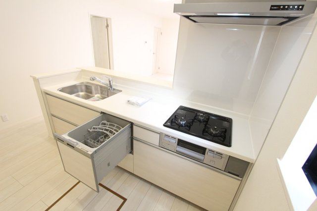 北葛飾郡松伏町　松伏　新築戸建　全2棟のキッチン|施工例です