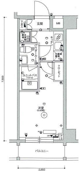 【間取り】 | スカイコート品川パークサイドⅡ