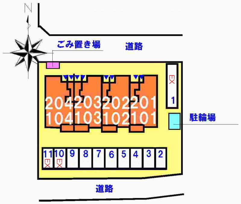 ラフレシールの駐車場|駐車場