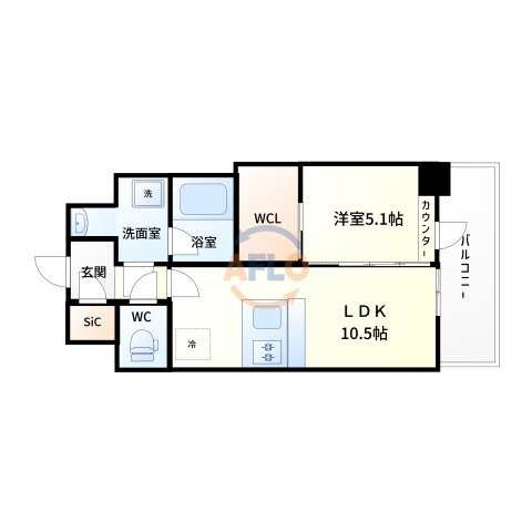 スプランディッド江坂3の間取り|スプランディッド江坂Ⅲ　間取り