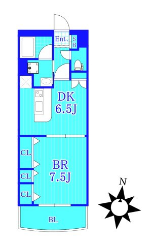 グリフィン横浜東口弐番館の間取り