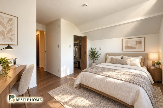 ■BESTie100■山手歩14分♪ZEH水準×4LDK×2駅利用可×WICの洋室|広々とした洋室です。
本画像はAIがCGで家具等を作成しており、実際の現地には設置されておりません。販売価格には含まれておりません。