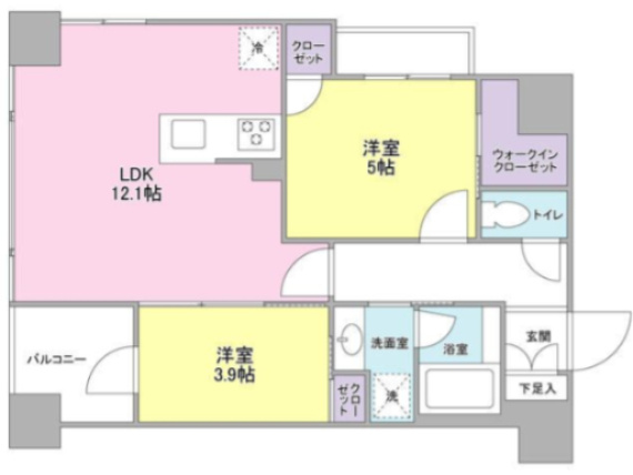 【間取り】 | ＬＵＰＩＮＵＳ　ＣＯＵＲＴ | 間取り