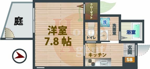 【間取り】 | OHANA　House　4T | 1Kのお部屋です。
