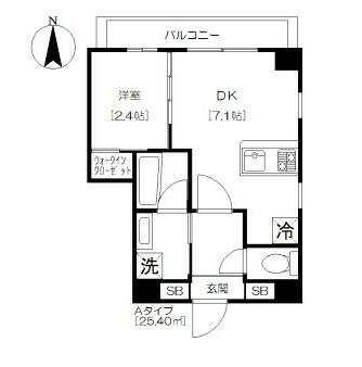 アジールコート芝公園の間取り