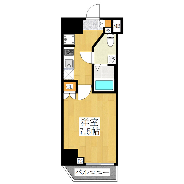 プレール・ドゥーク西巣鴨の間取り|角部屋です