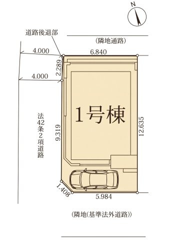 横浜市鶴見区東寺尾1期の区画図