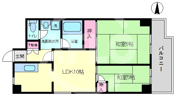 アルテハイム天六Ⅰの間取り|アルテハイム天六Ⅰ　間取り