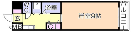 リファレンス久留米駅前の間取り