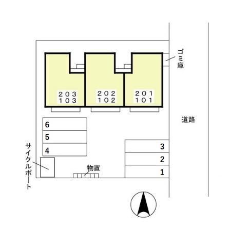 グレイスＴＨの区画図