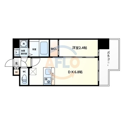 セレニテ難波ミラク弐番館の間取り|セレニテ難波ミラク弐番館　間取り