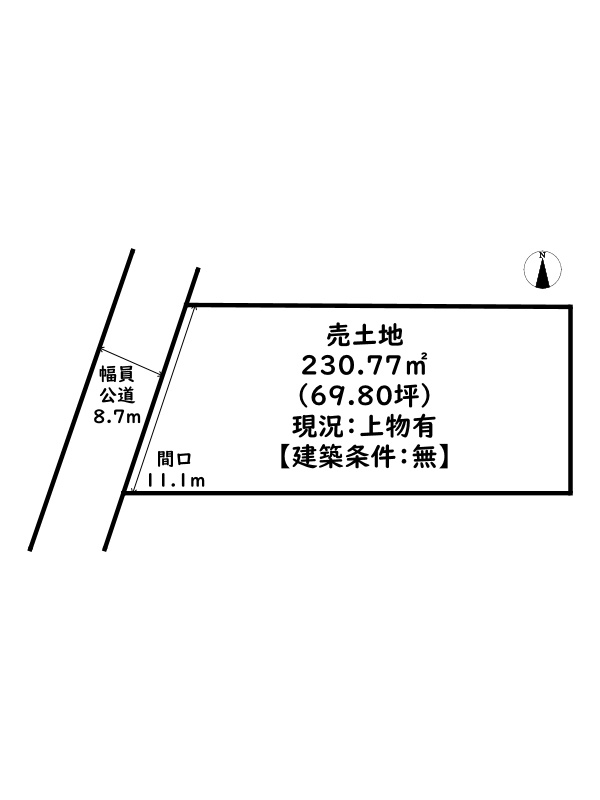 姫路市書写/売土地の土地図
