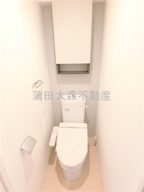 AELLエール蒲田南のトイレ|トイレ　温水洗浄便座　棚付き