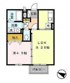 メルベーユ・ドミール D棟の間取り