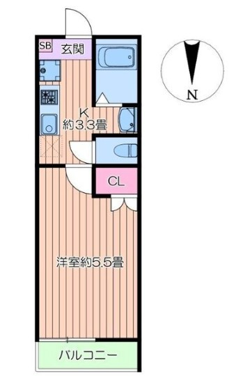 Cat Court Kogane　仲介手数料が無料です!!の間取り