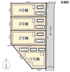 リーブルガーデン読谷村古堅第3期の区画図