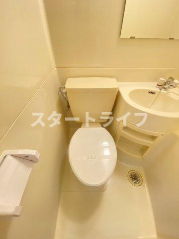 大阪市東淀川区東中島１丁目の賃貸マンションのトイレ
