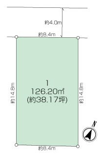 八王子市片倉町　建築条件なし売地の画像