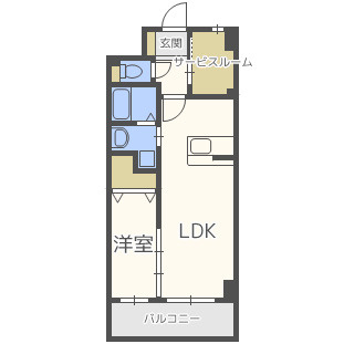 ロイズ空港東の間取り|間取り