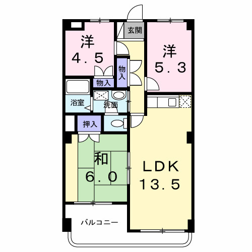 【間取り】 | ハイツかすみ野Ⅱ