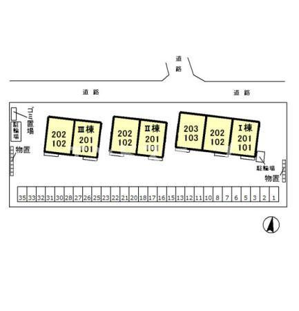 キャメロット　Ⅱの区画図|高崎、前橋のお部屋探しはエンドスケープまで！お客様の理想お聞かせ下さい♪