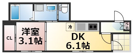 【間取り】 | メゾン・シャドール小路　仲介手数料無料