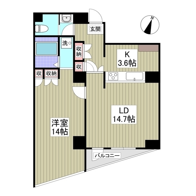 ポートタワー山下町の間取り