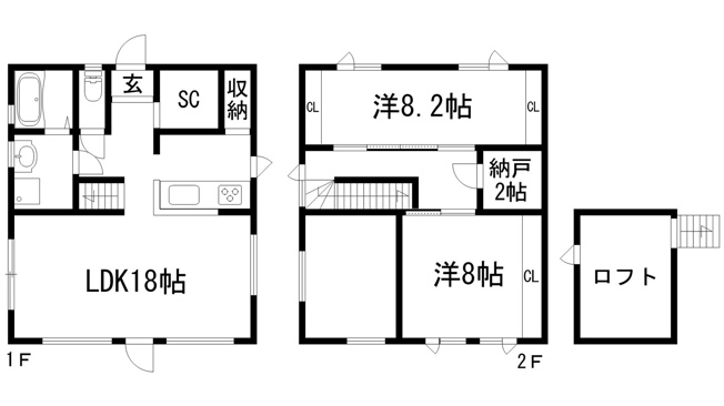 【間取り】 | 向陽台3丁目戸建