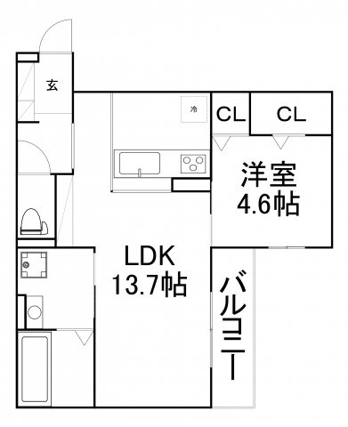 【間取り】 | Blancheur関目