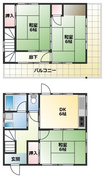 一本松戸建ての間取り