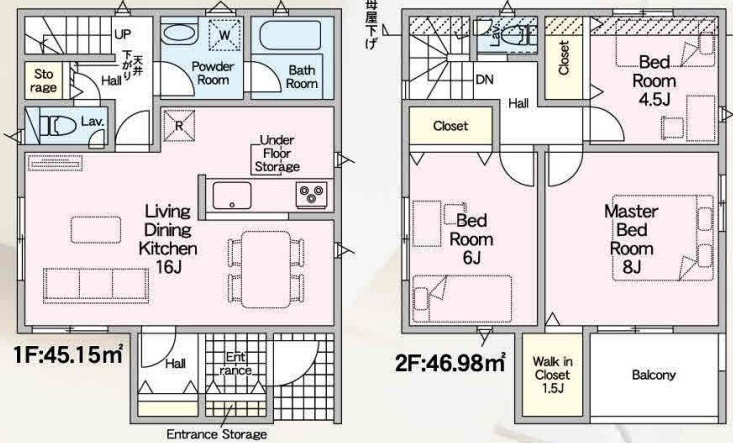 ■枚方市長尾東町　第6期　新築一戸建ての間取り|2号地