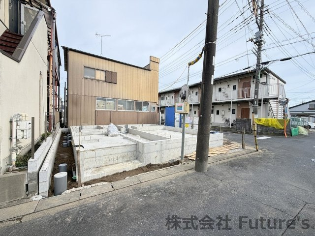三郷市戸ケ崎4丁目　新築戸建　全1棟の外観|現地の写真になります。