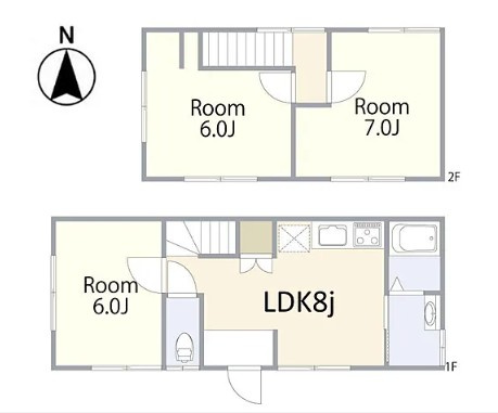 鶴ヶ島市鶴ヶ丘中古戸建の間取り