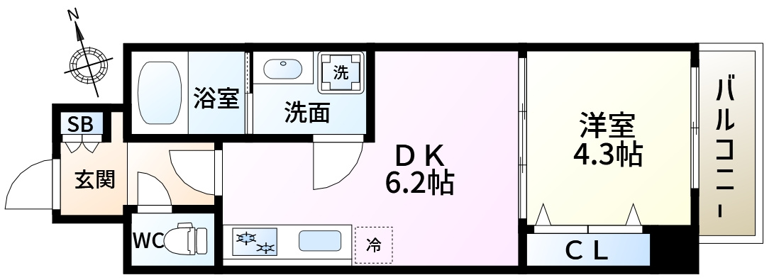 ルネフラッツ新小岩の間取り
