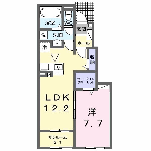 【間取り】 | ラ　メゾン豊城Ｂ
