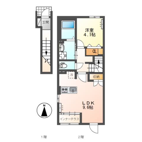 【間取り】 | クオーレ西新町