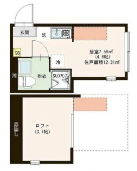 ソレイユテラス赤羽の間取り