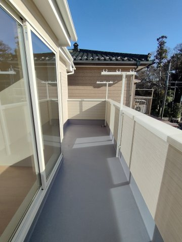 北葛飾郡松伏町　松伏　新築戸建　全4棟のバルコニー|施工例です