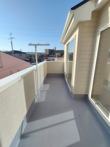 北葛飾郡松伏町　松伏　新築戸建　全4棟のバルコニー|施工例です