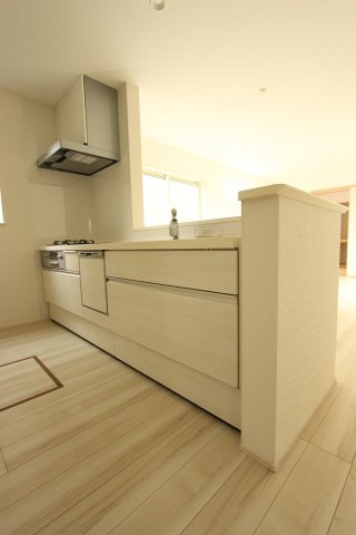 北葛飾郡松伏町　松伏　新築戸建　全4棟のキッチン|施工例です