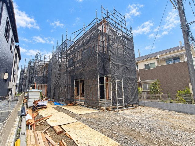 北葛飾郡松伏町　松伏　新築戸建　全4棟の前面道路含む現地写真|前面道路含む現地写真です