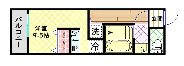 【間取り】 | カシータ北三国ヶ丘
