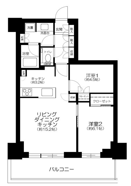 パークシティ中野　ザ　タワー　ブリーズの間取り