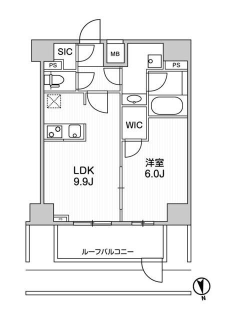 Ｔｈｅ　Ｒｅｓｉｄｅｎｃｅ　神楽坂Ⅱ(ザレジデンスカグラザカツー)の間取り