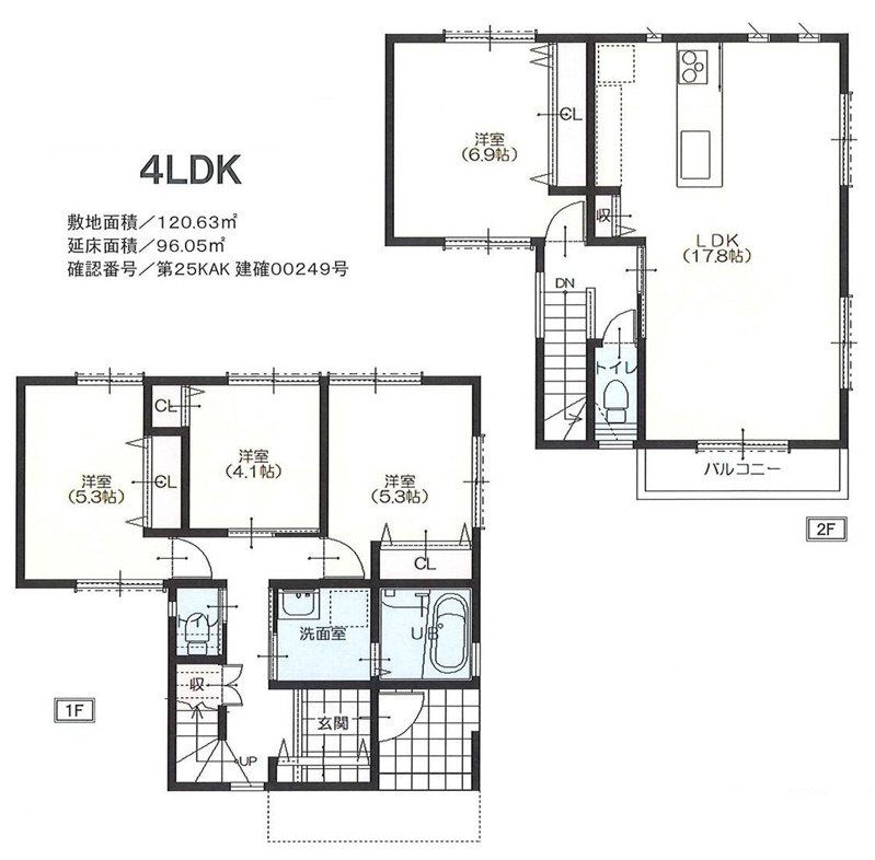 ●山手駅　新築戸建の区画図