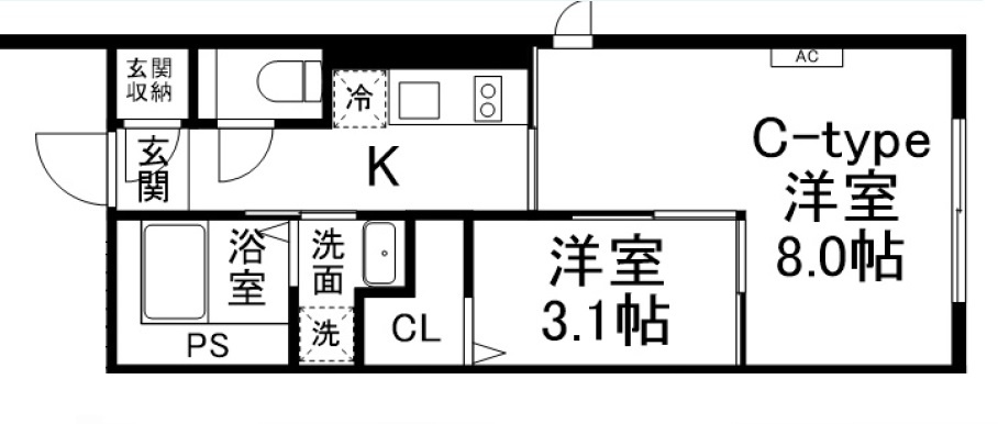 SUN Residenceサンレジデンスの間取り|2K、1LDKお探しの方にも！