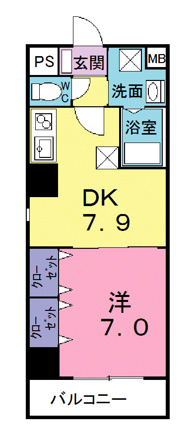 カーサ　オルテンシアの間取り