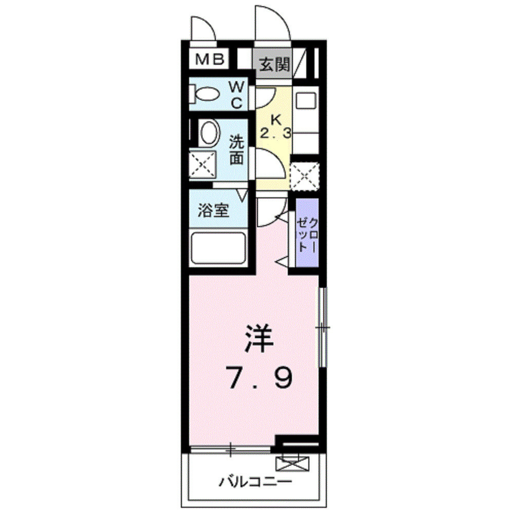 ラ　プルメリアの間取り