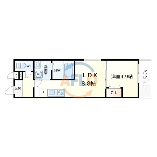 フジパレス杉本町サウスの間取り|フジパレス杉本町サウス　間取り
