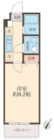 所沢市松葉町の賃貸マンションの間取り